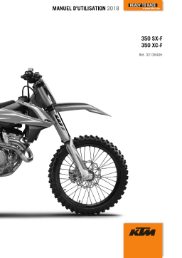 KTM 350 XC-F 2018 Manuel utilisateur