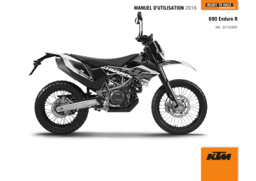 Manuel du propriétaire | KTM 690 Enduro R 2016 Manuel utilisateur | Fixfr