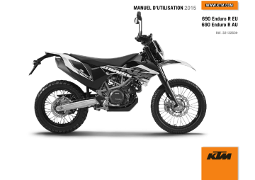 Manuel du propriétaire | KTM 690 Enduro R 2015 Manuel utilisateur | Fixfr