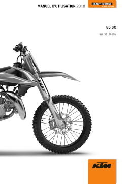 KTM 85 SX 19/16 2018 Manuel utilisateur