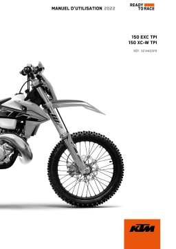 KTM 150 XC-W TPI 2022 Manuel utilisateur