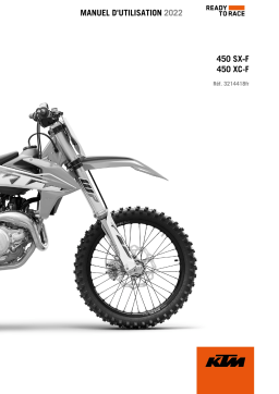 KTM 450 SX-F 2022 Manuel utilisateur