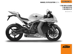 KTM 1190 RC8 R 2014 Manuel utilisateur