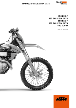 KTM 450 EXC-F 2022 Manuel utilisateur