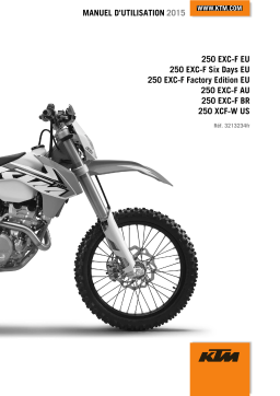 KTM 250 EXC-F Six Days 2015 Manuel utilisateur