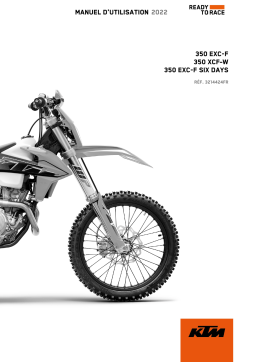 KTM 350 EXC-F 2022 Manuel utilisateur