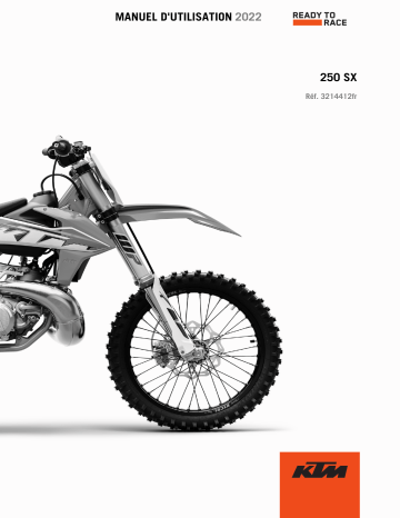 Manuel du propriétaire | KTM 250 SX 2022 Manuel utilisateur | Fixfr