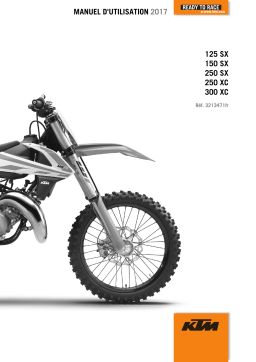 KTM 250 SX 2017 Manuel utilisateur