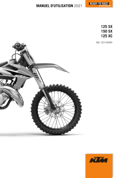 KTM 125 SX 2021 Manuel utilisateur