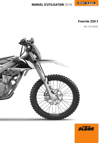 Manuel du propriétaire | KTM FREERIDE 250 F 2018 Manuel utilisateur | Fixfr