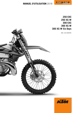 KTM 300 XC-W SIX DAYS 2018 Manuel utilisateur