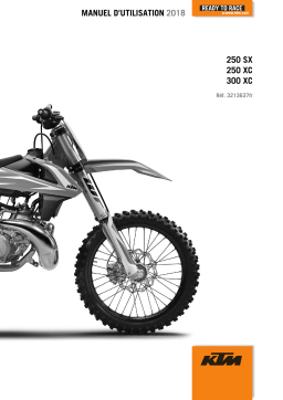 KTM 300 XC 2018 Manuel utilisateur