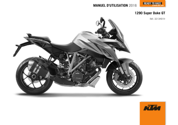 Manuel du propriétaire | KTM 1290 Super Duke GT 2016 Manuel utilisateur | Fixfr