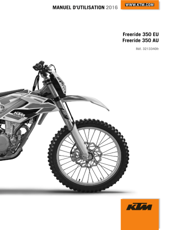 Manuel du propriétaire | KTM Freeride 350 2016 Manuel utilisateur | Fixfr