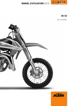 KTM 65 SX 2019 Manuel utilisateur