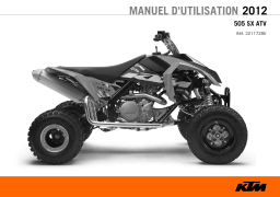 KTM 505 SXATV2012 Manuel utilisateur