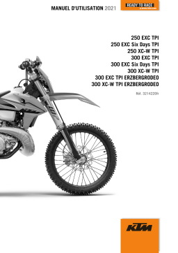 KTM 300 EXC TPI Six Days 2021 Manuel utilisateur