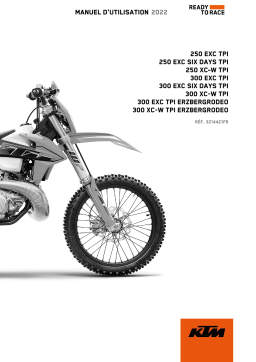 KTM 300 EXC Six Days TPI 2022 Manuel utilisateur