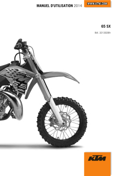 KTM 65 SX 2014 Manuel utilisateur