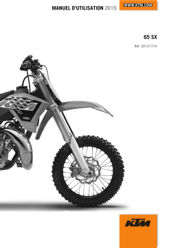 KTM 65 SX 2015 Manuel utilisateur