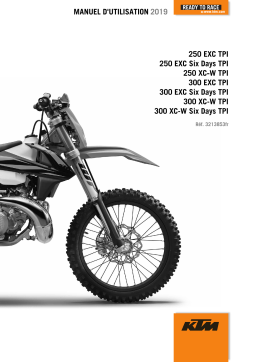 KTM 300 EXC Six Days TPI 2019 Manuel utilisateur