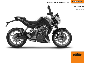 Manuel du propriétaire | KTM 390 Duke 2015 Manuel utilisateur | Fixfr