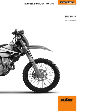 350 EXC-F 2017 | Manuel du propriétaire | KTM 350 EXC-F Six Days 2017 Manuel utilisateur | Fixfr