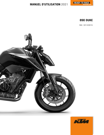 Manuel du propriétaire | KTM 890 Duke 2021 Manuel utilisateur | Fixfr