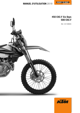 KTM 500 EXC-F 2019 Manuel utilisateur