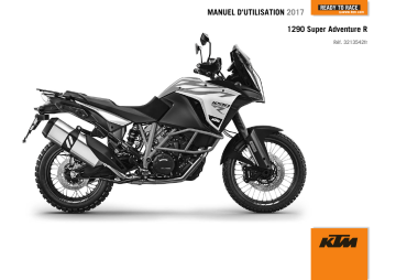 Manuel du propriétaire | KTM 1290 Super Adventure R 2017 Manuel utilisateur | Fixfr