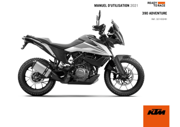 Manuel du propriétaire | KTM 390 Adventure 2021 Manuel utilisateur | Fixfr