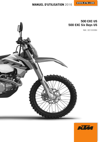 500 EXC Six Days 2016 | Manuel du propriétaire | KTM 500 EXC 2016 Manuel utilisateur | Fixfr