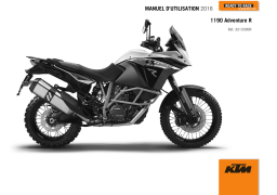 KTM 1190 Adventure R 2016 Manuel utilisateur