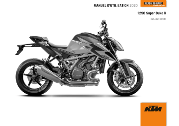 Manuel du propriétaire | KTM 1290 Super Duke R 2020 Manuel utilisateur | Fixfr