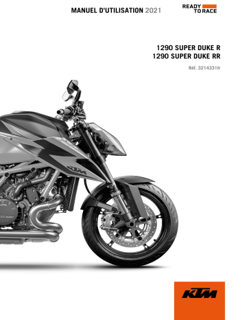 1290 Super Duke RR 2021 | Manuel du propriétaire | KTM 1290 Super Duke R 2021 Manuel utilisateur | Fixfr