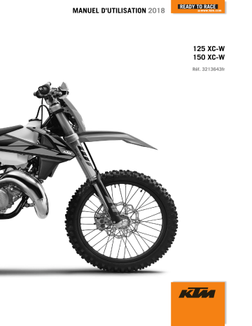 125 XC-W 2018 | Manuel du propriétaire | KTM 150 XC-W 2018 Manuel utilisateur | Fixfr