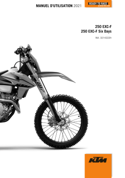 KTM 250 EXC-F Six Days 2021 Manuel utilisateur