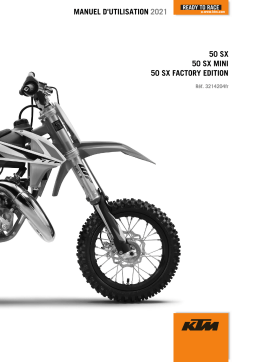 KTM 50 SX 2021 Manuel utilisateur