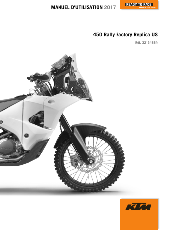 Manuel du propriétaire | KTM 450 Rally Factory Replica 2017 Manuel utilisateur | Fixfr