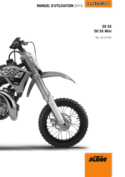 KTM 50 SX Mini 2015 Manuel utilisateur