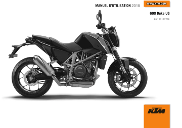 Manuel du propriétaire | KTM 690 Duke 2015 Manuel utilisateur | Fixfr