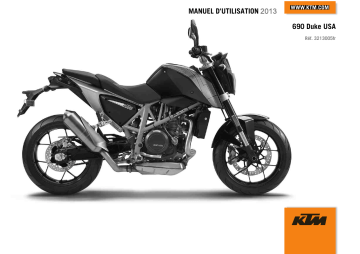 Manuel du propriétaire | KTM 690 Duke 2013 Manuel utilisateur | Fixfr