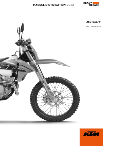 Manuel du propriétaire | KTM 350 EXC-F 2022 Manuel utilisateur | Fixfr