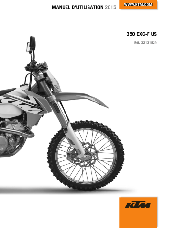 Manuel du propriétaire | KTM 350 EXC-F 2015 Manuel utilisateur | Fixfr