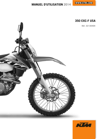 Manuel du propriétaire | KTM 350 EXC-F 2014 Manuel utilisateur | Fixfr