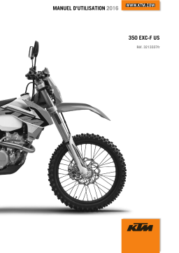 KTM 350 EXC-F 2016 Manuel utilisateur