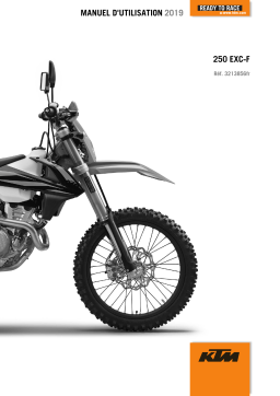 KTM 250 EXC-F 2019 Manuel utilisateur