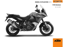 KTM 1190 Adventure 2016 Manuel utilisateur