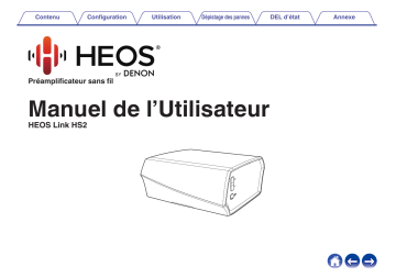 Denon HEOS Link HS2 Préamplificateur sans fil Manuel du propriétaire | Fixfr