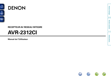 Denon AVR-2312CI 7.2 ch AV Receiver Mode d'emploi | Fixfr